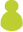 Icono silueta persona verde